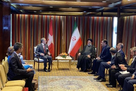 دیدار رئیس دولت فدرال سوئیس با ابراهیم رئیسی رئیس جمهور ایران در نیویورک